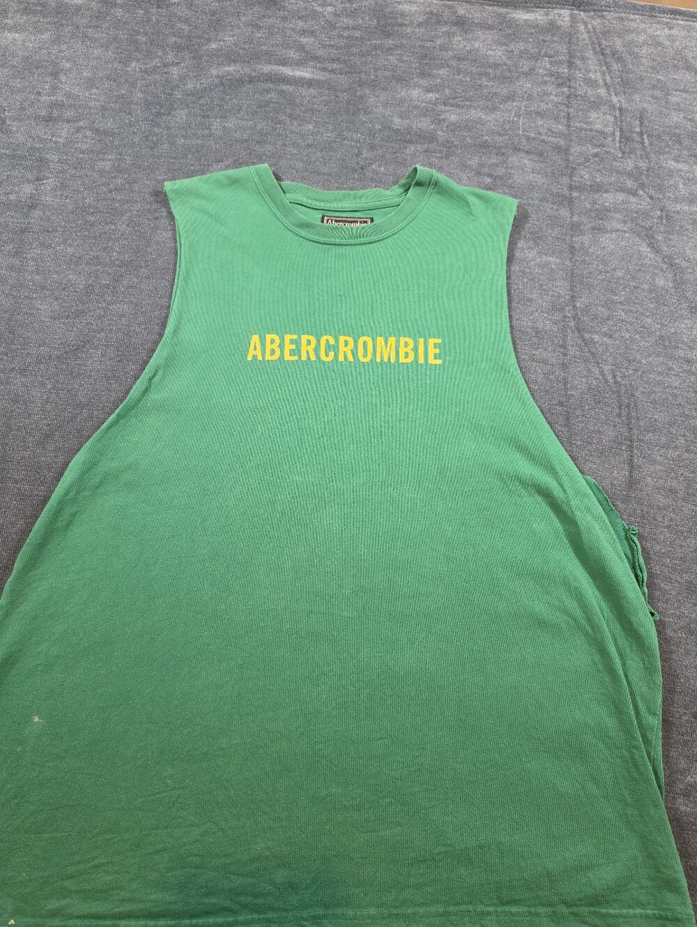 Vintage Abercrombie Hula Girl Cut Off Muscle Shirt Tank Top Y2K - Picture 3 of 9